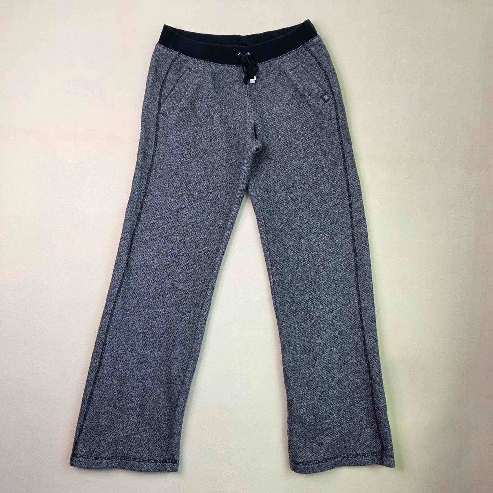 Victorias Secret Gray Marled Knit Lounge Pants XS Wide Leg Drawstring Sweatpants